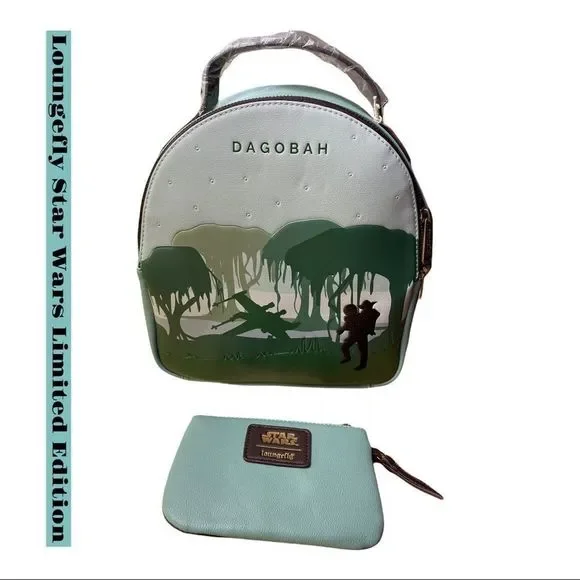 Star Wars Dagobah Loungefly Backpack Loungefly Star Wars Dagobah Mini Backpack Luke & Yoda | eBay main image 3